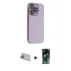 ieg™ iPhone 13 Pro Max Kılıf Siluet Minimal Özel Seri - Şeffaf 360 Full Body Arka Koruyucu + Rainbow Kamera Lens Koruma Cam - BZ