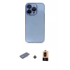 ieg™ iPhone 13 Pro Max Kılıf Siluet Minimal Özel Seri - Şeffaf Maxco Cam Ekran Koruyucu + Renkli Kamera Lens Koruma Cam - MI