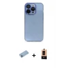ieg™ iPhone 13 Pro Max Kılıf Siluet Minimal Özel Seri - Şeffaf Maxco Cam Ekran Koruyucu + Shine Kamera Lens Koruma Cam - MI