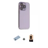ieg™ iPhone 13 Pro Max Kılıf Siluet Minimal Özel Seri - Şeffaf Maxco Cam Ekran Koruyucu + Shine Kamera Lens Koruma Cam - MI