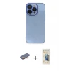ieg™ iPhone 13 Pro Max Kılıf Siluet Minimal Özel Seri - Siyah 6D Mat Seramik Hayalet Nano Ekran Koruyucu + Renkli Kamera Lens Koruma Cam - TU
