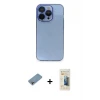 ieg™ iPhone 13 Pro Max Kılıf Siluet Minimal Özel Seri - Siyah 6D Mat Seramik Hayalet Nano Ekran Koruyucu + Shine Kamera Lens Koruma Cam - GI