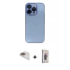 ieg™ iPhone 13 Pro Max Kılıf Siluet Minimal Özel Seri - Siyah Bilvis 3D Cam Ekran Koruyucu + Pers Alüminyum Kamera Lens - GD