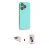 ieg™ iPhone 13 Pro Max Kılıf Siluet Minimal Özel Seri - Siyah Joko 5D Cam + Pers Alüminyum Kamera Lens - GD