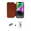 ieg™ iPhone 13 Pro Max Kılıf Siluet Minimal Serisi - Şeffaf Pasifik Cam Ekran Koruyucu + Renkli Kamera Lens Koruma Cam - YL