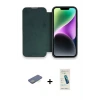 ieg™ iPhone 13 Pro Max Kılıf Siluet Minimal Serisi - Şeffaf Pasifik Cam Ekran Koruyucu + Renkli Kamera Lens Koruma Cam - YL