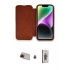 ieg™ iPhone 13 Pro Max Kılıf Siluet Minimal Serisi - Siyah Bilvis 3D Cam Ekran Koruyucu + Rainbow Kamera Lens Koruma Cam - KI