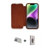ieg™ iPhone 13 Pro Max Kılıf Siluet Minimal Serisi - Siyah Bilvis 3D Cam Ekran Koruyucu + Rainbow Kamera Lens Koruma Cam - MR