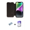 ieg™ iPhone 13 Pro Max Kılıf Siluet Minimal Serisi - Siyah Bilvis 5in1 3D Magic Cam Ekran Koruyucu + Shine Kamera Lens Koruma Cam - MI
