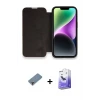 ieg™ iPhone 13 Pro Max Kılıf Siluet Minimal Serisi - Siyah Bilvis 5in1 5D Magic Hayalet Cam Ekran Koruyucu + Metal Kamera Lens Koruma Cam - MR