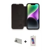 ieg™ iPhone 13 Pro Max Kılıf Siluet Minimal Serisi - Siyah Joko 5D Cam + Rainbow Kamera Lens Koruma Cam - BZ