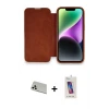 ieg™ iPhone 13 Pro Max Kılıf Siluet Minimal Serisi - Siyah Joko 5D Cam + Rainbow Kamera Lens Koruma Cam - BZ