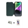 ieg™ iPhone 13 Pro Max Kılıf Siluet Minimal Serisi - Siyah Joko 5D Cam + Rainbow Kamera Lens Koruma Cam - BZ