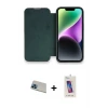 ieg™ iPhone 13 Pro Max Kılıf Siluet Minimal Serisi - Siyah Joko 5D Cam + Rainbow Kamera Lens Koruma Cam - MI