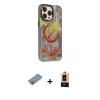 ieg™ iPhone 13 Pro Max Kılıf Siluet Modern Koleksiyonu - Şeffaf Maxco Cam Ekran Koruyucu + Shine Kamera Lens Koruma Cam - PE