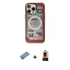 ieg™ iPhone 13 Pro Max Kılıf Siluet Modern Koleksiyonu - Şeffaf Maxco Cam Ekran Koruyucu + Shine Kamera Lens Koruma Cam - PE