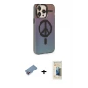 ieg™ iPhone 13 Pro Max Kılıf Siluet Modern Koleksiyonu - Siyah 6D Mat Seramik Hayalet Nano Ekran Koruyucu + Shine Kamera Lens Koruma Cam - PE