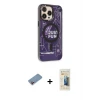 ieg™ iPhone 13 Pro Max Kılıf Siluet Modern Koleksiyonu - Siyah 6D Mat Seramik Hayalet Nano Ekran Koruyucu + Shine Kamera Lens Koruma Cam - PE