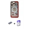 ieg™ iPhone 13 Pro Max Kılıf Siluet Modern Koleksiyonu - Siyah Bilvis 5in1 3D Magic Cam Ekran Koruyucu + Renkli Kamera Lens Koruma Cam - SI