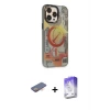 ieg™ iPhone 13 Pro Max Kılıf Siluet Modern Koleksiyonu - Siyah Bilvis 5in1 3D Magic Cam Ekran Koruyucu + Renkli Kamera Lens Koruma Cam - TU
