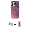 ieg™ iPhone 13 Pro Max Kılıf Siluet Modern Koleksiyonu - Siyah Joko 5D Cam + Rainbow Kamera Lens Koruma Cam - REGD