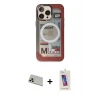 ieg™ iPhone 13 Pro Max Kılıf Siluet Modern Koleksiyonu - Siyah Joko 5D Cam + Rainbow Kamera Lens Koruma Cam - REGD