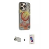 ieg™ iPhone 13 Pro Max Kılıf Siluet Modern Koleksiyonu - Siyah Joko 5D Cam + Rainbow Kamera Lens Koruma Cam - REGD