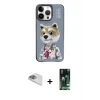 ieg™ iPhone 13 Pro Max Kılıf Siluet Modern Özel Seri - Şeffaf 360 Full Body Arka Koruyucu + Pers Alüminyum Kamera Lens - SABE