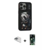ieg™ iPhone 13 Pro Max Kılıf Siluet Modern Özel Seri - Şeffaf 360 Full Body Arka Koruyucu + Pers Alüminyum Kamera Lens - SABE