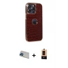 ieg™ iPhone 13 Pro Max Kılıf Ufuk Form Prime - Şeffaf Maxco Cam Ekran Koruyucu + Rainbow Kamera Lens Koruma Cam - MI
