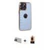 ieg™ iPhone 13 Pro Max Kılıf Ufuk Form Prime - Şeffaf Maxco Cam Ekran Koruyucu + Rainbow Kamera Lens Koruma Cam - MI