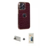 ieg™ iPhone 13 Pro Max Kılıf Ufuk Form Prime - Siyah 6D Mat Seramik Hayalet Nano Ekran Koruyucu + Rainbow Kamera Lens Koruma Cam - REGD