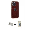 ieg™ iPhone 13 Pro Max Kılıf Ufuk Form Prime - Siyah 6D Mat Seramik Hayalet Nano Ekran Koruyucu + Rainbow Kamera Lens Koruma Cam - REGD