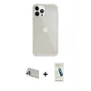 ieg™ iPhone 13 Pro Max Kılıf Vadi Asil Prime - Şeffaf Pasifik Cam Ekran Koruyucu + Rainbow Kamera Lens Koruma Cam - BZ