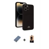 ieg™ iPhone 13 Pro Max Kılıf Vadi Çizgi Prime - Şeffaf Maxco Cam Ekran Koruyucu + Metal Kamera Lens Koruma Cam - AKYL