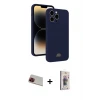 ieg™ iPhone 13 Pro Max Kılıf Vadi Çizgi Prime - Siyah Bilvis 3D Cam Ekran Koruyucu + Rainbow Kamera Lens Koruma Cam - KI