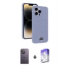 ieg™ iPhone 13 Pro Max Kılıf Vadi Çizgi Prime - Siyah Bilvis 5in1 3D Magic Cam Ekran Koruyucu + Neon Fosforlu Kamera Lens - BZ