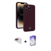 ieg™ iPhone 13 Pro Max Kılıf Vadi Çizgi Prime - Siyah Bilvis 5in1 3D Magic Cam Ekran Koruyucu + Pers Alüminyum Kamera Lens - GI