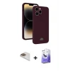 ieg™ iPhone 13 Pro Max Kılıf Vadi Çizgi Prime - Siyah Bilvis 5in1 5D Magic Hayalet Cam Ekran Koruyucu + Pers Alüminyum Kamera Lens - GD