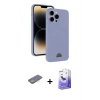 ieg™ iPhone 13 Pro Max Kılıf Vadi Çizgi Prime - Siyah Bilvis 5in1 5D Magic Hayalet Cam Ekran Koruyucu + Renkli Kamera Lens Koruma Cam - SI