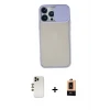 ieg™ iPhone 13 Pro Max Kılıf Vadi Çizgi - Şeffaf Maxco Cam Ekran Koruyucu + Shine Kamera Lens - GD