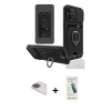 ieg™ iPhone 13 Pro Max Kılıf Vadi Form Prime - Şeffaf Pasifik Cam Ekran Koruyucu + Pers Alüminyum Kamera Lens - GI