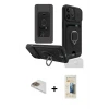 ieg™ iPhone 13 Pro Max Kılıf Vadi Form Prime - Siyah 6D Mat Seramik Hayalet Nano Ekran Koruyucu + Pers Alüminyum Kamera Lens - GD