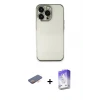 ieg™ iPhone 13 Pro Max Kılıf Vadi Minimal - Siyah Bilvis 5in1 3D Magic Cam Ekran Koruyucu + Renkli Kamera Lens Koruma Cam - TU