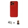 ieg™ iPhone 13 Pro Max Kılıf Yadigar Klasik - Şeffaf Maxco Cam Ekran Koruyucu + Rainbow Kamera Lens Koruma Cam - MR