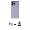 ieg™ iPhone 13 Pro Max Kılıf Yadigar Klasik - Şeffaf Maxco Cam Ekran Koruyucu + Rainbow Kamera Lens Koruma Cam - MR