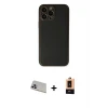 ieg™ iPhone 13 Pro Max Kılıf Yadigar Klasik - Şeffaf Maxco Cam Ekran Koruyucu + Rainbow Kamera Lens Koruma Cam - MR
