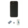 ieg™ iPhone 13 Pro Max Kılıf Yadigar Klasik - Şeffaf Pasifik Cam Ekran Koruyucu + Metal Kamera Lens Koruma Cam - KI