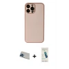ieg™ iPhone 13 Pro Max Kılıf Yadigar Klasik - Şeffaf Pasifik Cam Ekran Koruyucu + Rainbow Kamera Lens Koruma Cam - MI