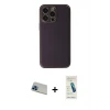 ieg™ iPhone 13 Pro Max Kılıf Yadigar Klasik - Şeffaf Pasifik Cam Ekran Koruyucu + Rainbow Kamera Lens Koruma Cam - MI